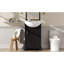 Meuble-lavabo de salle de bain de 50 cm avec lavabo en céramique, ensemble simple sur pied meuble-lavabo avec porte à fermeture douce, lavabo en céramique bombée, style français, noir-1063837005