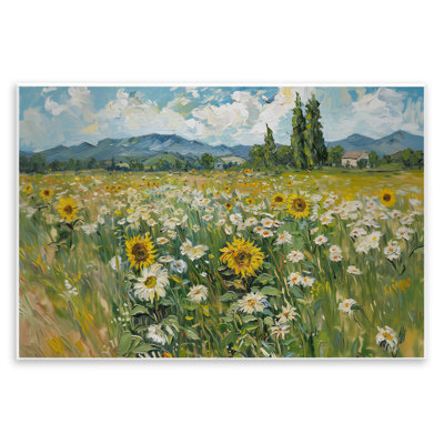 Tournesol et marguerite pré, art mural par Arlington Prints