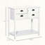 Coffee Bar Cabinet with Four Drawers and Slatted Bottom Shelf