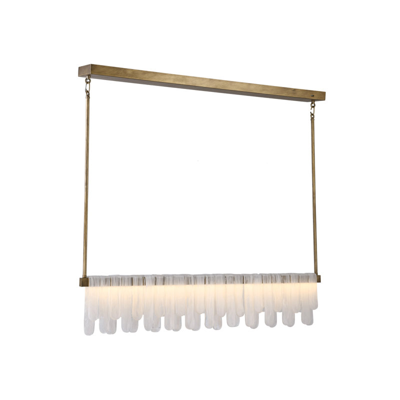 Linear Island Pendant - Legacy Brass