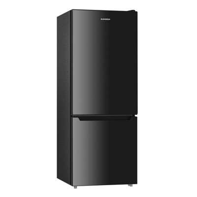 BANGSON 7.1 Cu.Ft Compact Refrigerator with Freezer, Energy Saving Apartment Fridge for Bedroom, Office, Kitchen & Dorm，Black