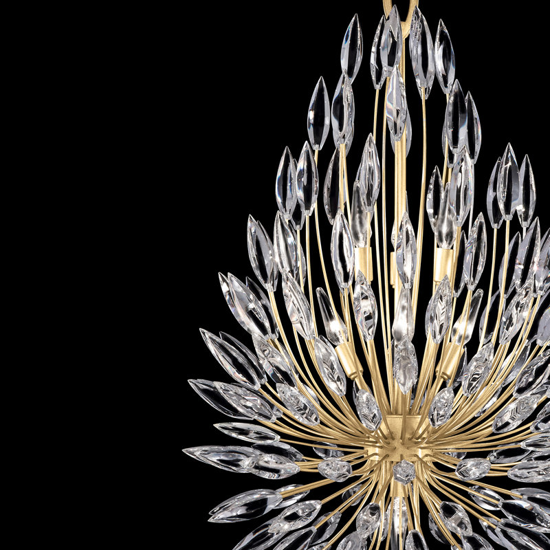 Lily Buds 7 - Light Chandelier, Gold