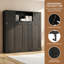 Lit escamotable double avec armoires de rangement