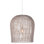 Baldy Indoor Iron Pendant Light w/ Rattan Accents, Cream