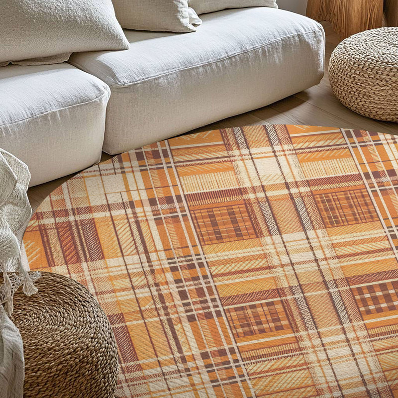 Tapis tressé rustique, Rond 5 pi