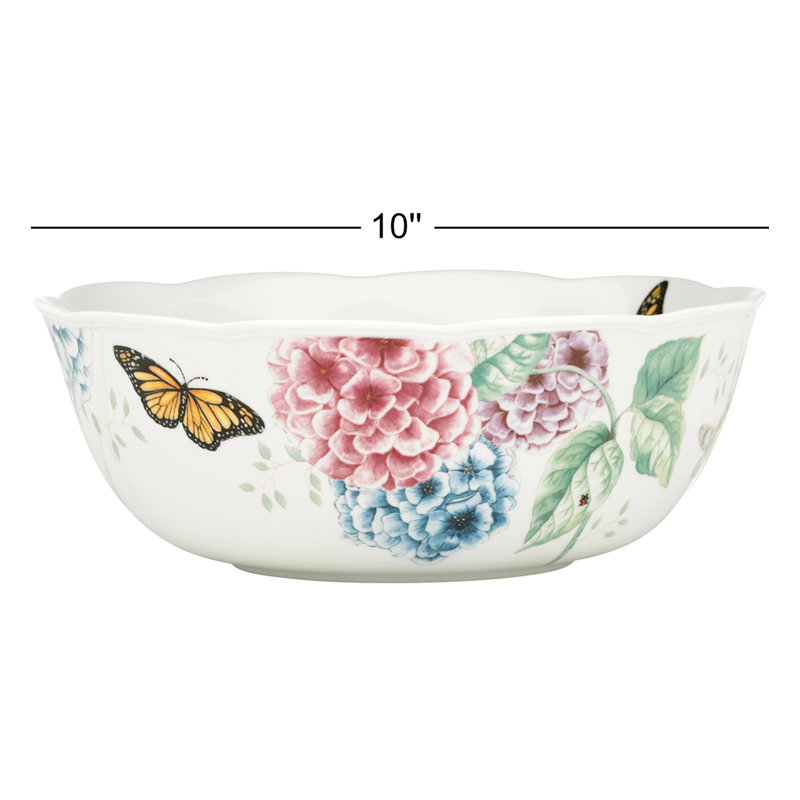 Lenox Butterfly Meadow Hydrangea Serving Bowl