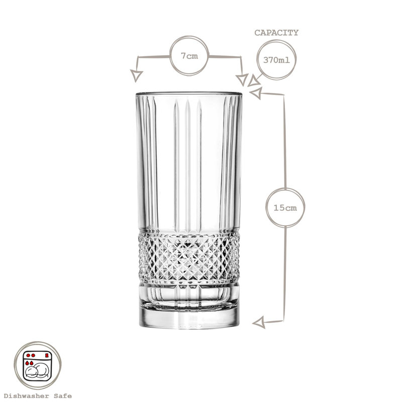 370ml Highball Glass, 6