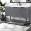 Meuble-lavabo spacieux avec évier en résine