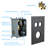 12 Inch Square Wall Mounted Dual Shower Head System In Matte Black With - Scald Balanced Valve, Rainfall Experience, 360 Swivel And Handheld Spray For Various Needs System, Balanced, Adjustable-125819274