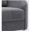 Chaise en lin gris yuina