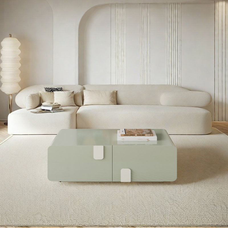Table basse moderne de style moderne, H 15,75 po x L 51,18 po x l 27,56 po, Green 