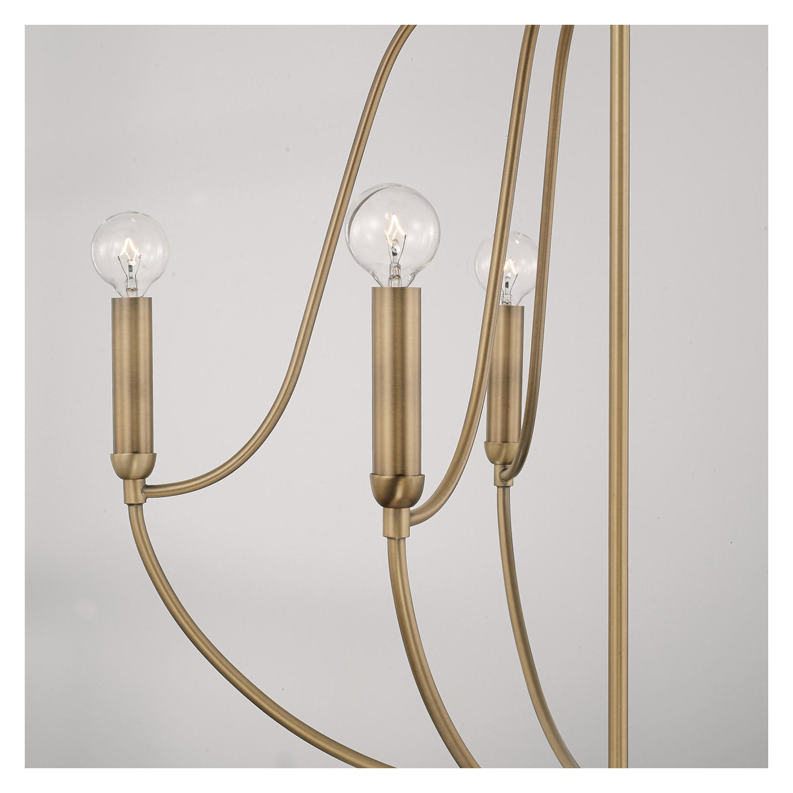 Kanda 5 - Light Dimmable Chandelier, Aged Brass