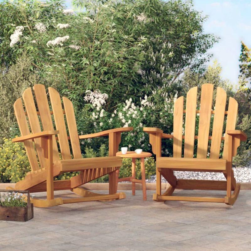 Wendin Teak Outdoor Adirondack Set