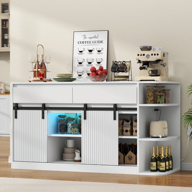 Support pour aquarium avec portes coulissantes cannelées 120 gallons avec 2 tiroirs
