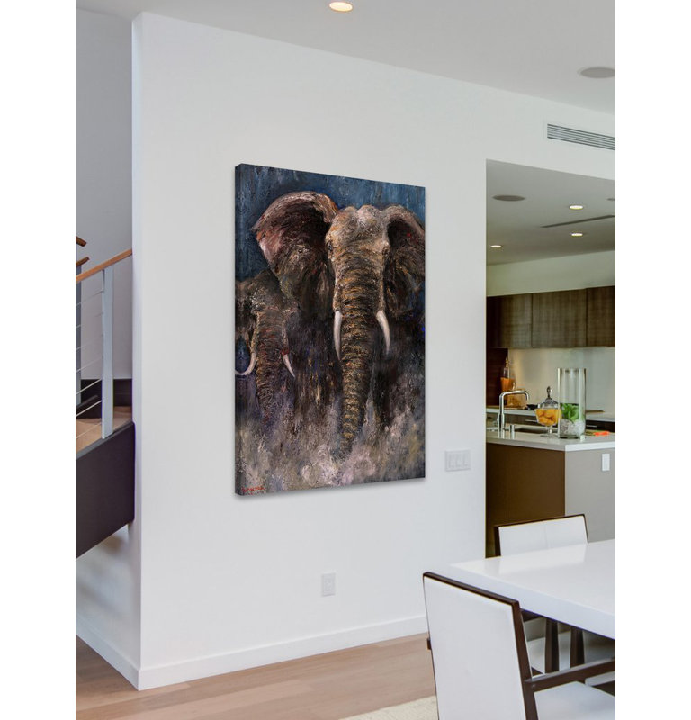 Bergerac - Wrapped Canvas Painting, 152cm H x 101cm W x 3.81cm D