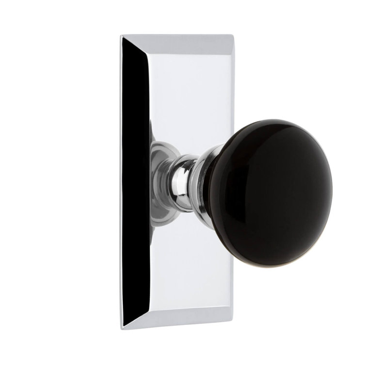 Petite plaque Grandeur Fifth Avenue avec poignée Coventry, 2.75", Chrome brillant