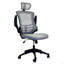 Fauteuil de direction moderne haut dossier en filet avec appui-tête et accoudoirs rabattables Techni Mobile-876361296