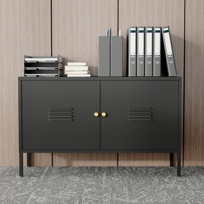 Metal Storage Cabinet，2 Door Accent Cabinet，tv Stand With Doors And Adjustable Shelf，metal Locker Nightstand&sideboard Buffet Cabinet&bookshelf&cupboard For Home,office,living Room