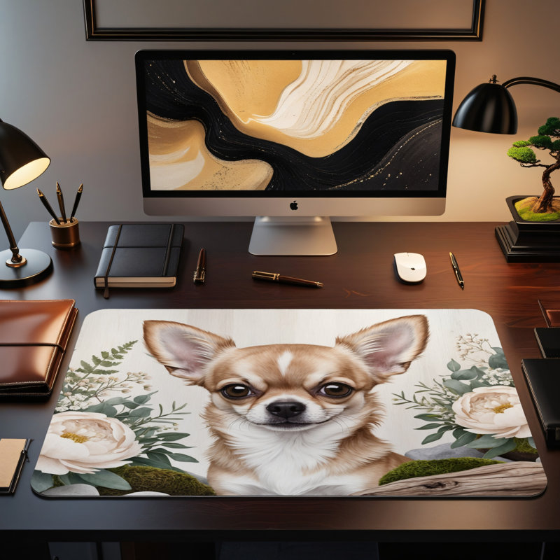 Polyester Desk Pad, 14.4x12.1