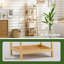 127cm H x 43.2cm W Bamboo / Rattan Ladder Bookcase-118193958
