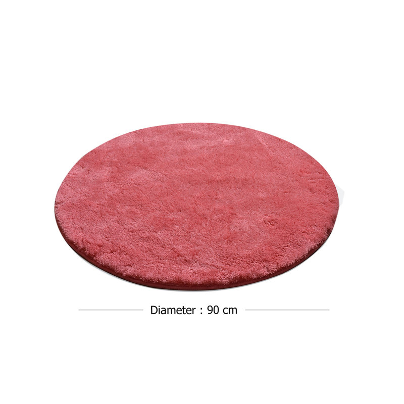 Tapis pour salle de bain Markleeville, Rose