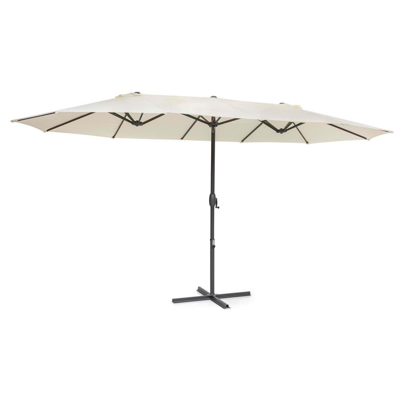46.5cm X 14.5cm Rectangular Parasol, Cream