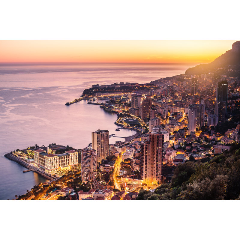 Monaco par Grutfrut - Photographie sur toile tendue, H 8 po x l 12 po