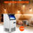 Commercial Ice Maker Machine, Stainless Steel Under Counter Ice Machine with Large Ice Storage Capacity, Freestanding Ice Maker for Restaurant, Bar, Cafes, Home Office