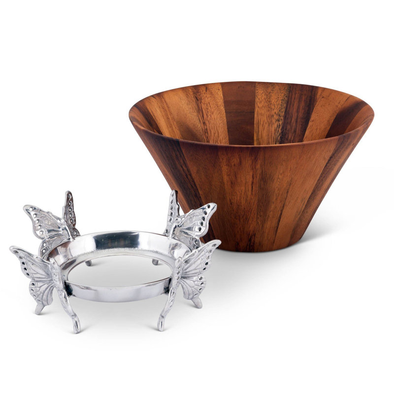 Coastal Wood Salad Bowl