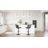 Swivel Adjustable Height Bar Stools, Faux Leather Modern Bar Stools, Upholstered Counter Stool-1561849377