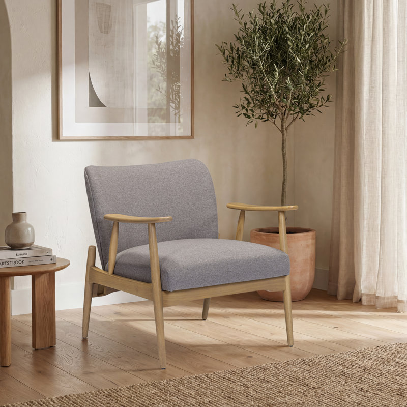 Chaise longue Elon noyer foncé blanc, Gris, Bois gris