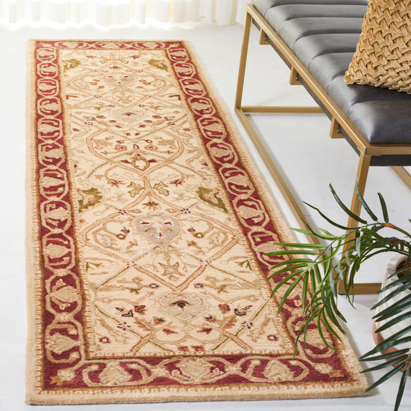 Evie Hand Tufted New Zealand Wool Oriental Rug, Runner 2'6" x 10'