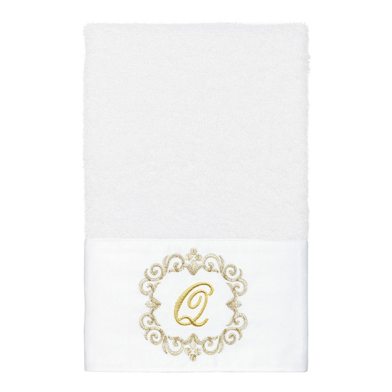 Linum Home Textiles 100% Turkish Cotton MONICA 3PC Embellished Towel Set, Q