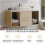 Meuble-lavabo mural moderne 39,3 po avec lavabo ovale en céramique-1832913250-1832913248