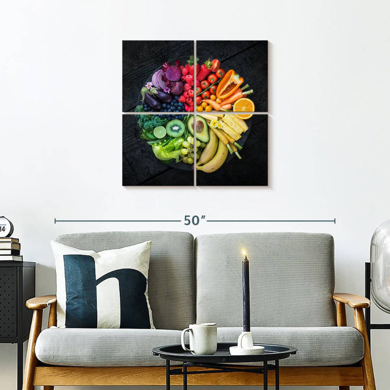 Yarlin couleurs d'aliments sains, H 26 po x l 26 po