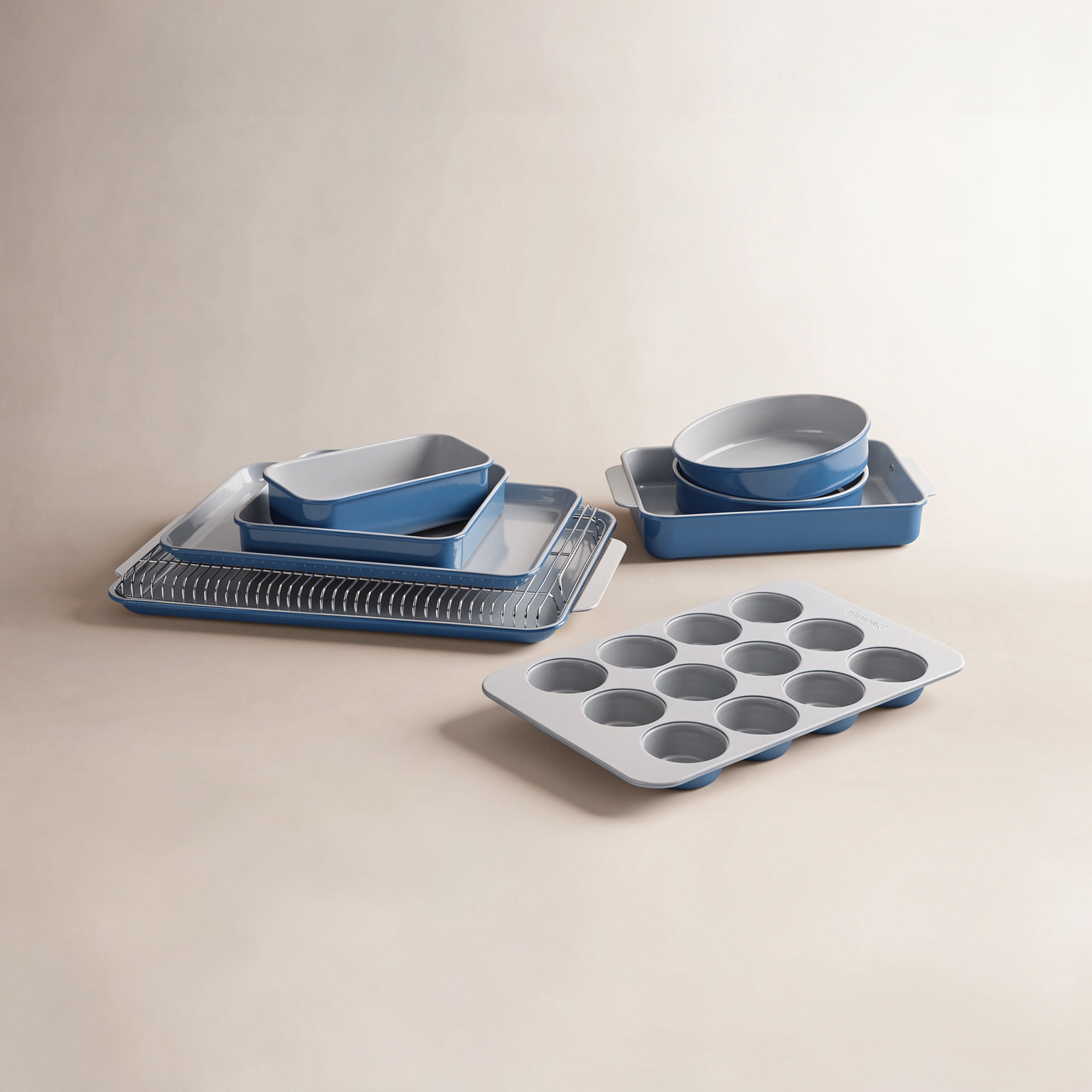 Caraway 11-Piece Nonstick Bakeware Set, Navy
