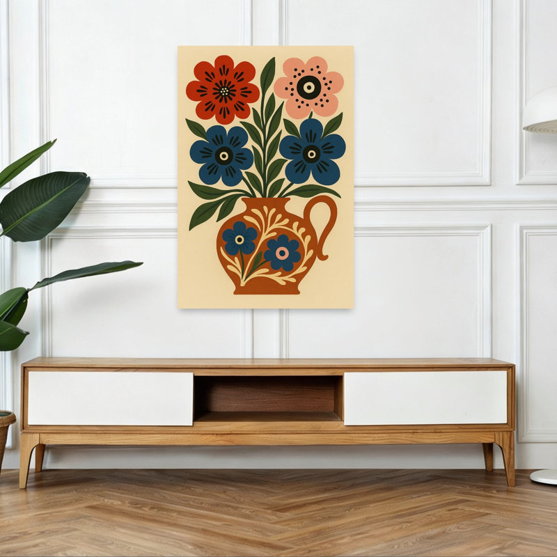 Reproduction d'art mural Folk Art, 48" H x 32" W