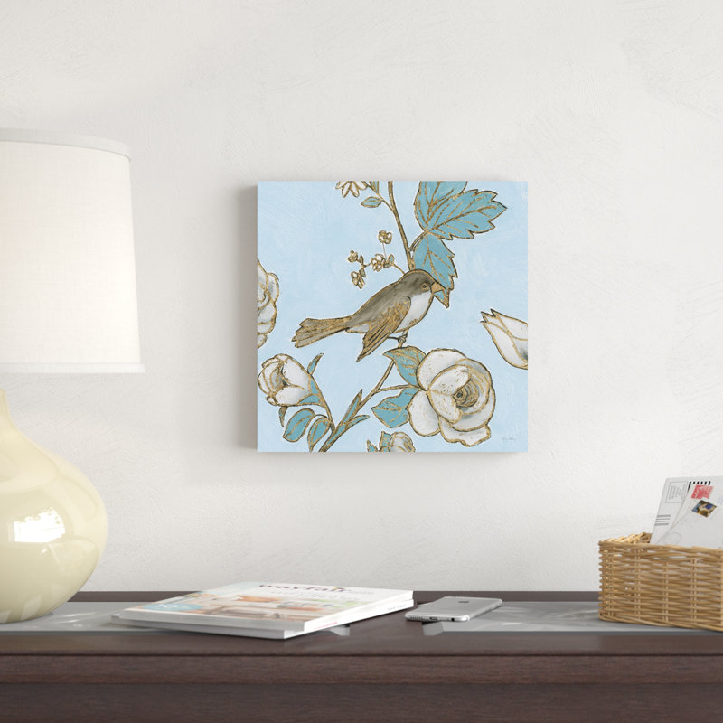 Toile d'oiseaux I par Emily Adams - peinture sur toile tendue, H 12 po x l 12 po x P 1,25 po