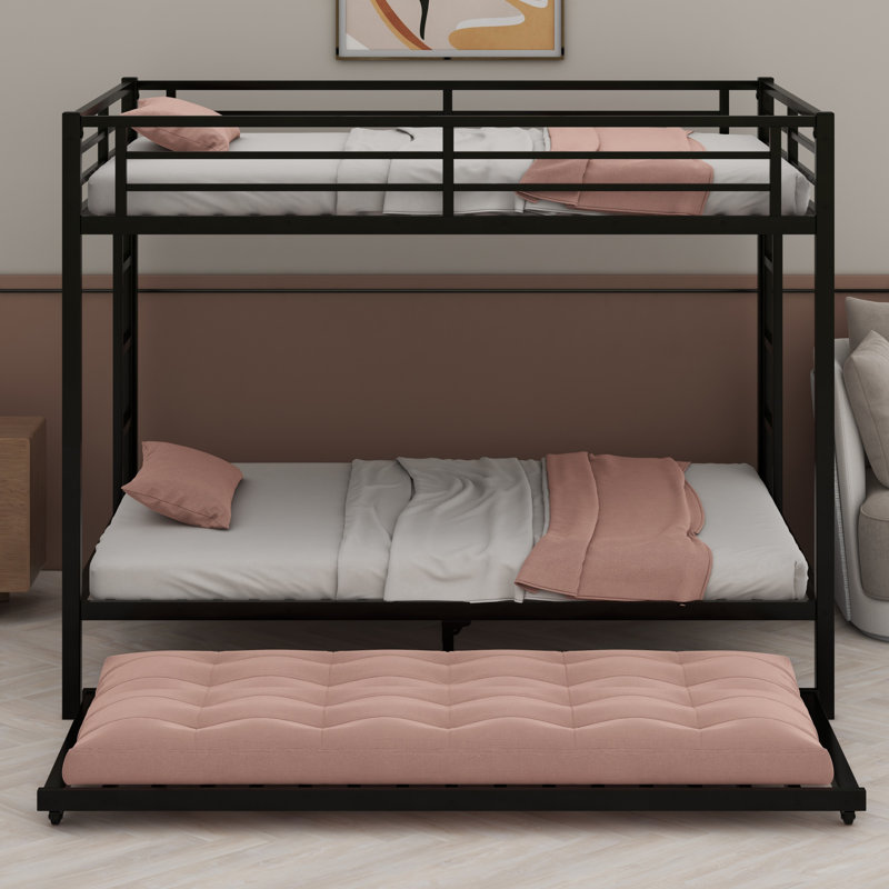 Metal Bunk Bed With Trundle