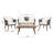 4 Piece Sofa Seating Group with Cushions-1203340612