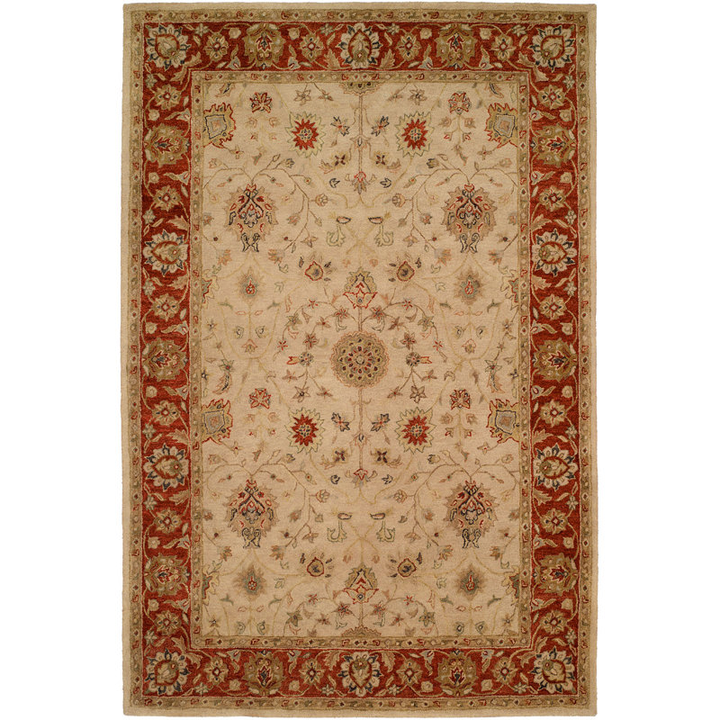 Wool Oriental Area Rug, Rectangle 5' x 8'
