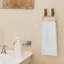 Bathroom Oval Brass Tone Hand Towel Rings