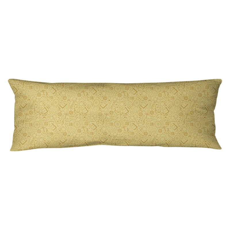 Katelyn Elizabeth Reversible Throw Pillow, Poly Fill, Yellow