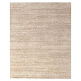 Brown Solid Textured Silk Rug - 8' x 10'