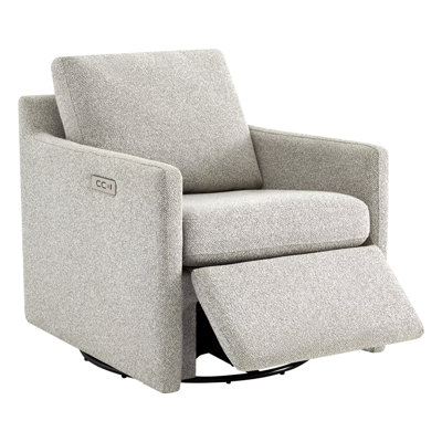 Elvia Bradner 29.5'' W Swivel Power Recliner with USB