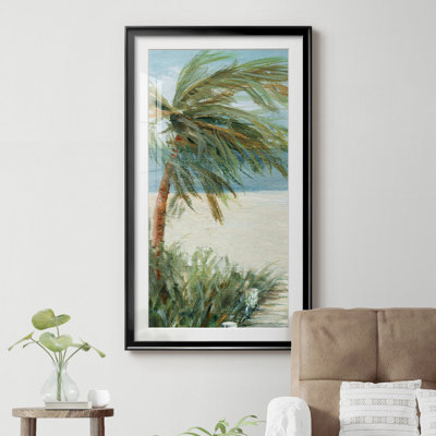 «Beach Walk I», reproduction d'art sur papier encadré