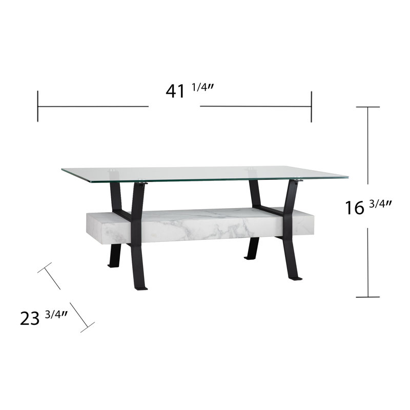 Ferrick Glass Top Coffee Table