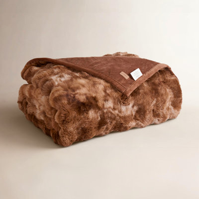 Faux Fur Weighted Throw Blanket