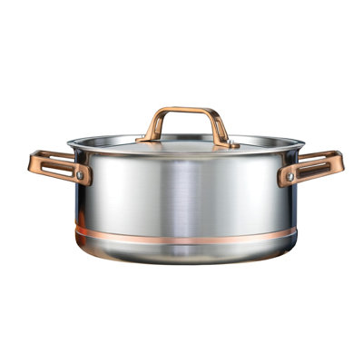 Cocotte 5,1 L Meyer CopperClad avec couvercle
