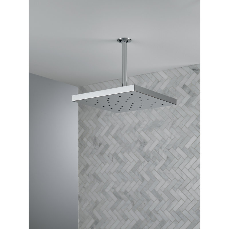 Pomme de douche à pluie avec technologie H2Okinetic, Chrome Lumicoat